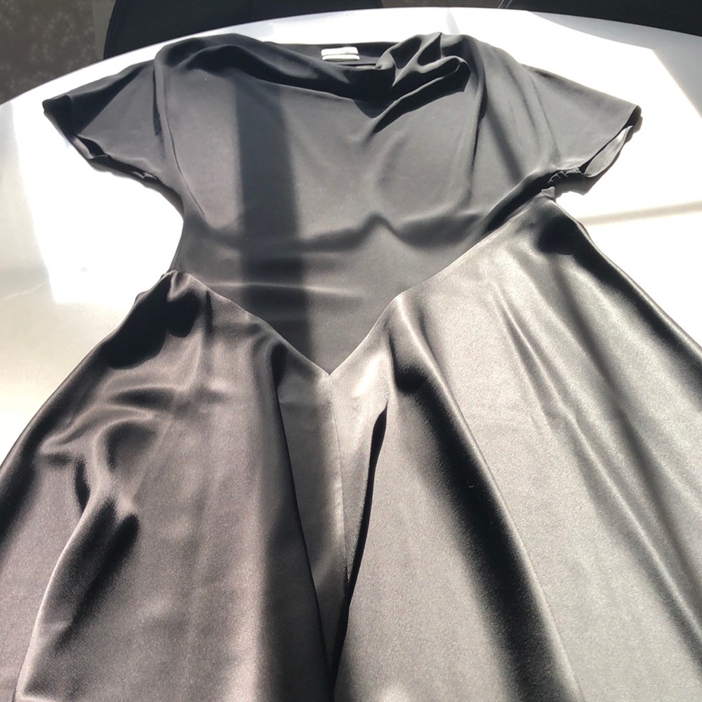 CO cowl neck, short sleeve dress